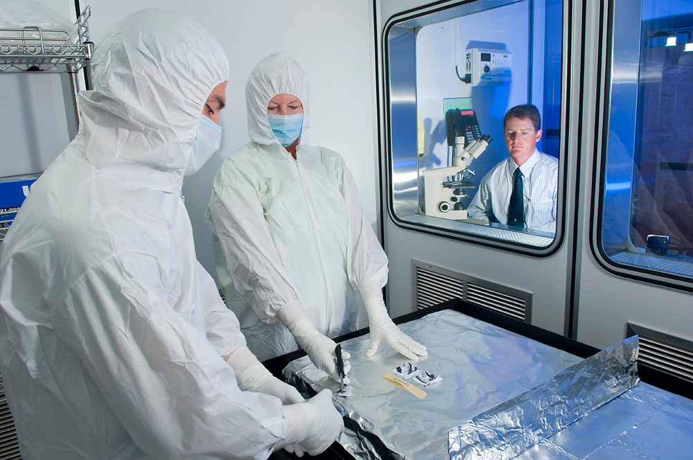 Technicians in a research lab