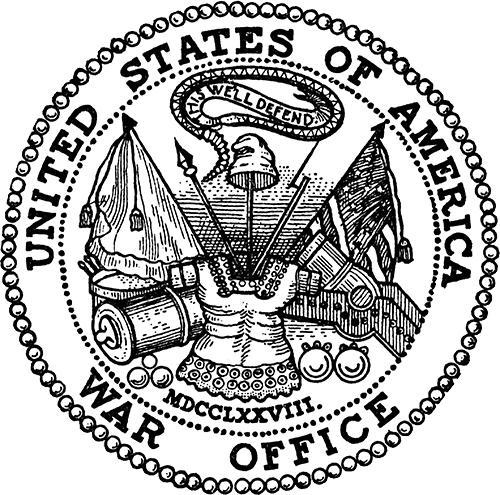 United States Of America War Office seal.