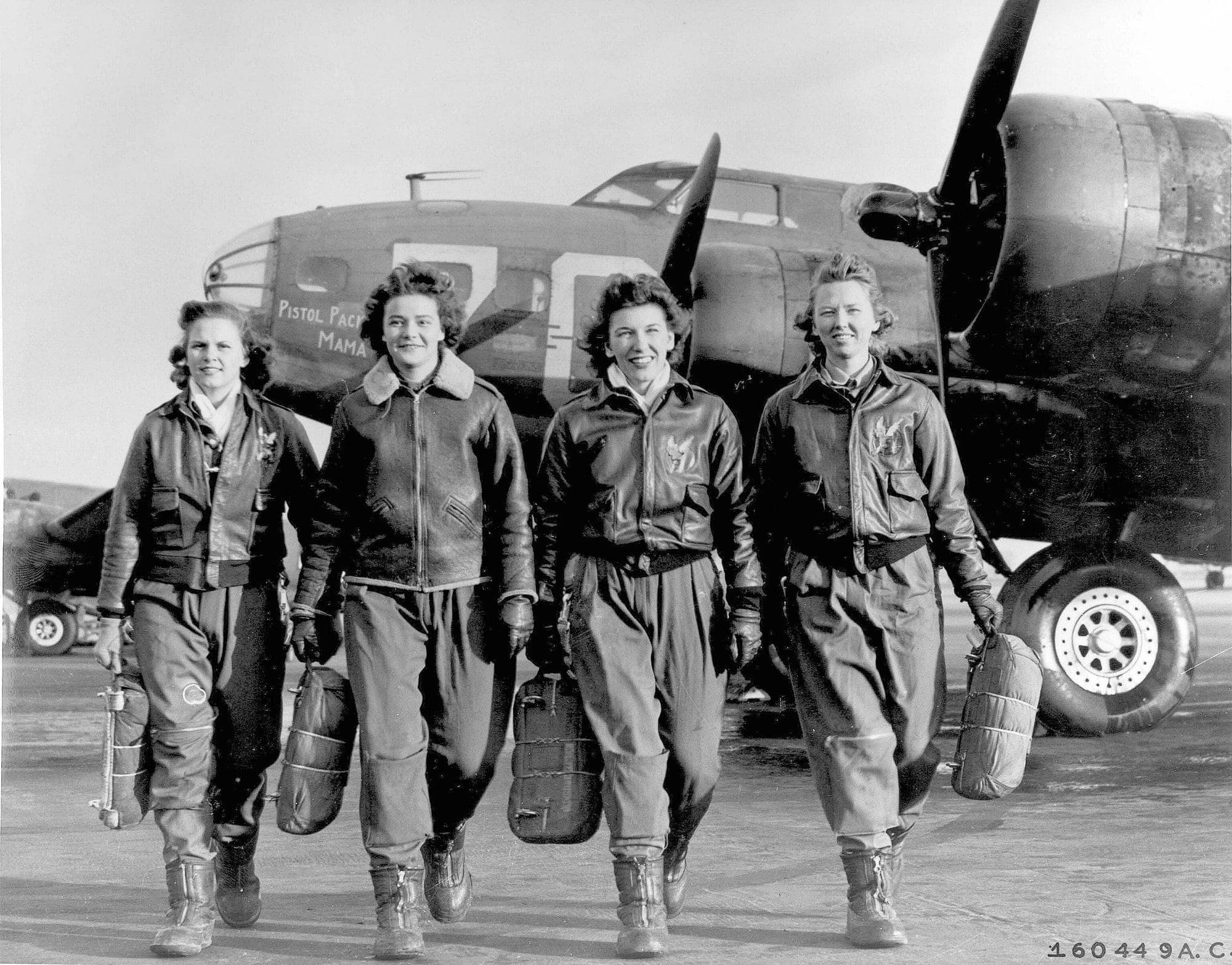 Four members of the Women's Airforce Service Pilots.
