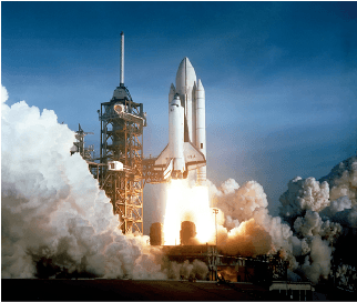 Rocket launching.
