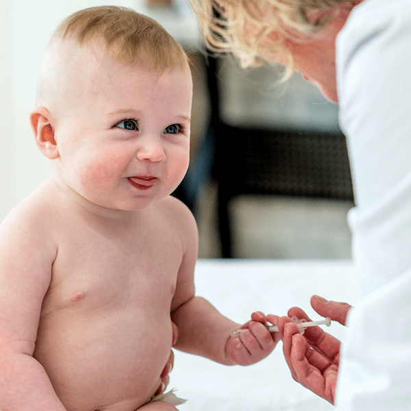 Federal Benefits Link Button Image - a baby smiling