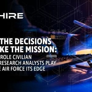 Aim Hire Episode 21: Making the Decisions that Make the Mission: The Critical Role Civilian Operations Research Analysts Play In Giving the Air Force its Edge. A Hand with a stylus using a tablet.