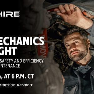 Aim Hire Episode 40: The Mechanics of Flight, Enhancing The Safety and Efficiency of Aircraft Maintenance. A man wearing coveralls using a wrench.