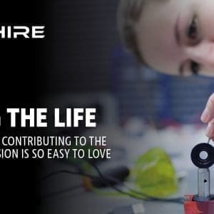 Aim Hire Episode 37: Living the Life, Discover Why Contributing to the Air Force Mission is so Easy to Love. A woman working with electronics.